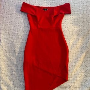 FashionNova Red Cocktail Dress
